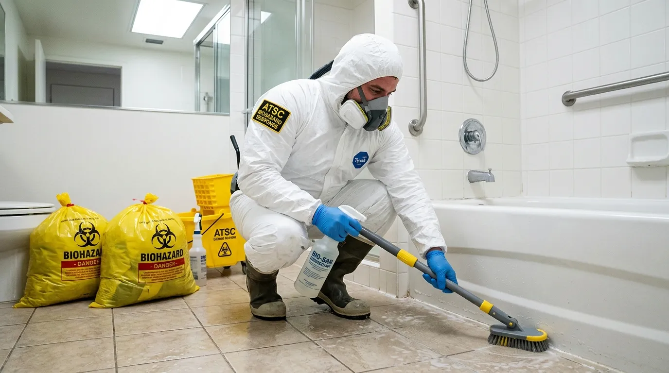 Decontamination equipment deployed for Blood Cleanup in Etowah